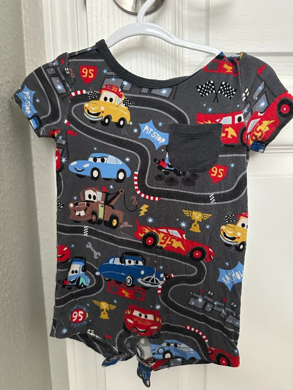 Little Sleepies Pixar Cars Pocket Shorty Romper